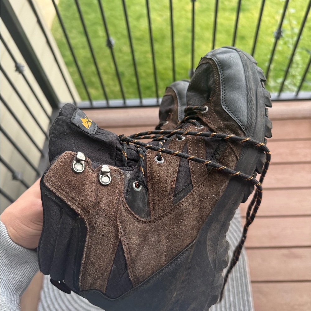 Men's Brown and Black Hiking Boots